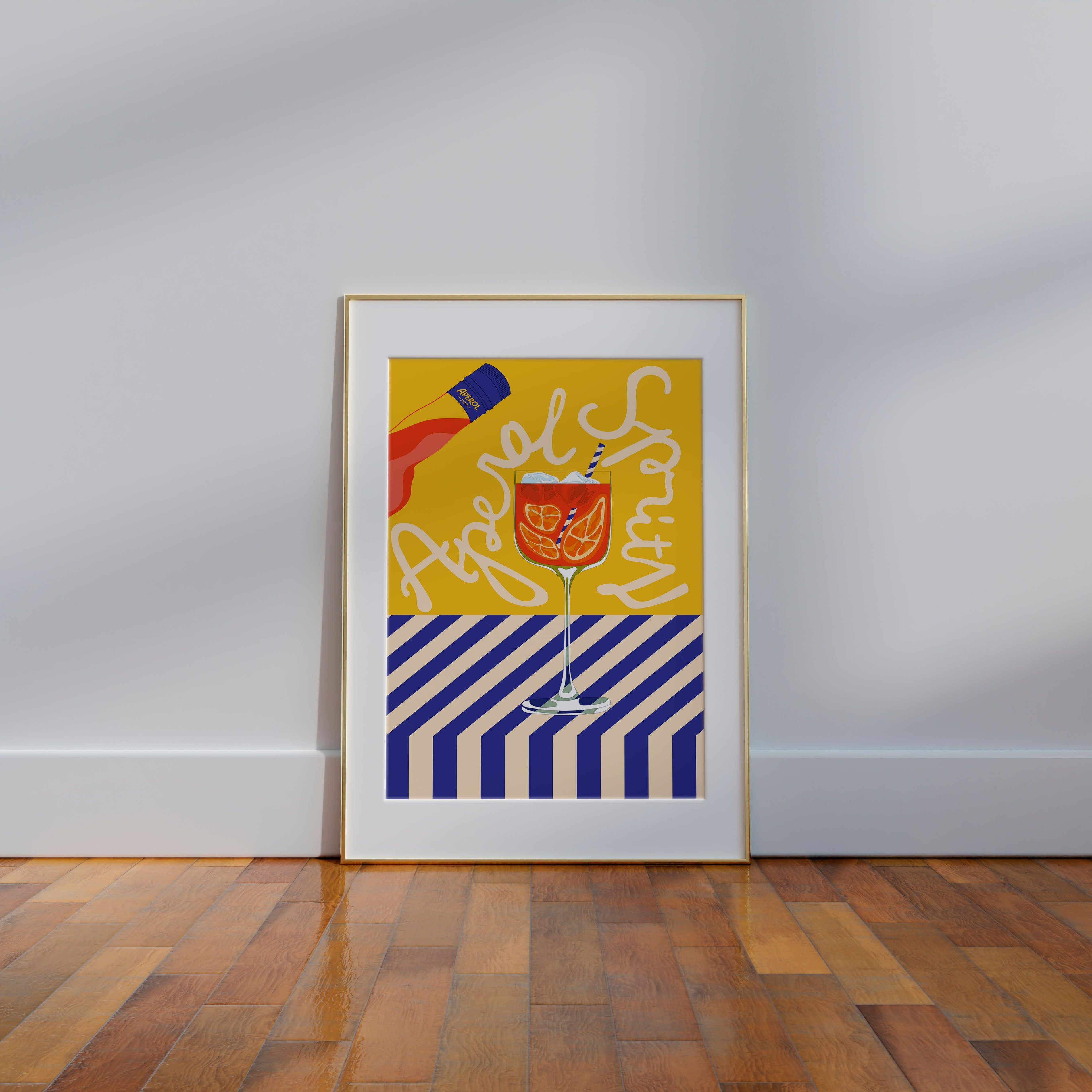 Aperitivo Hour Aperol Spritz Wall Art