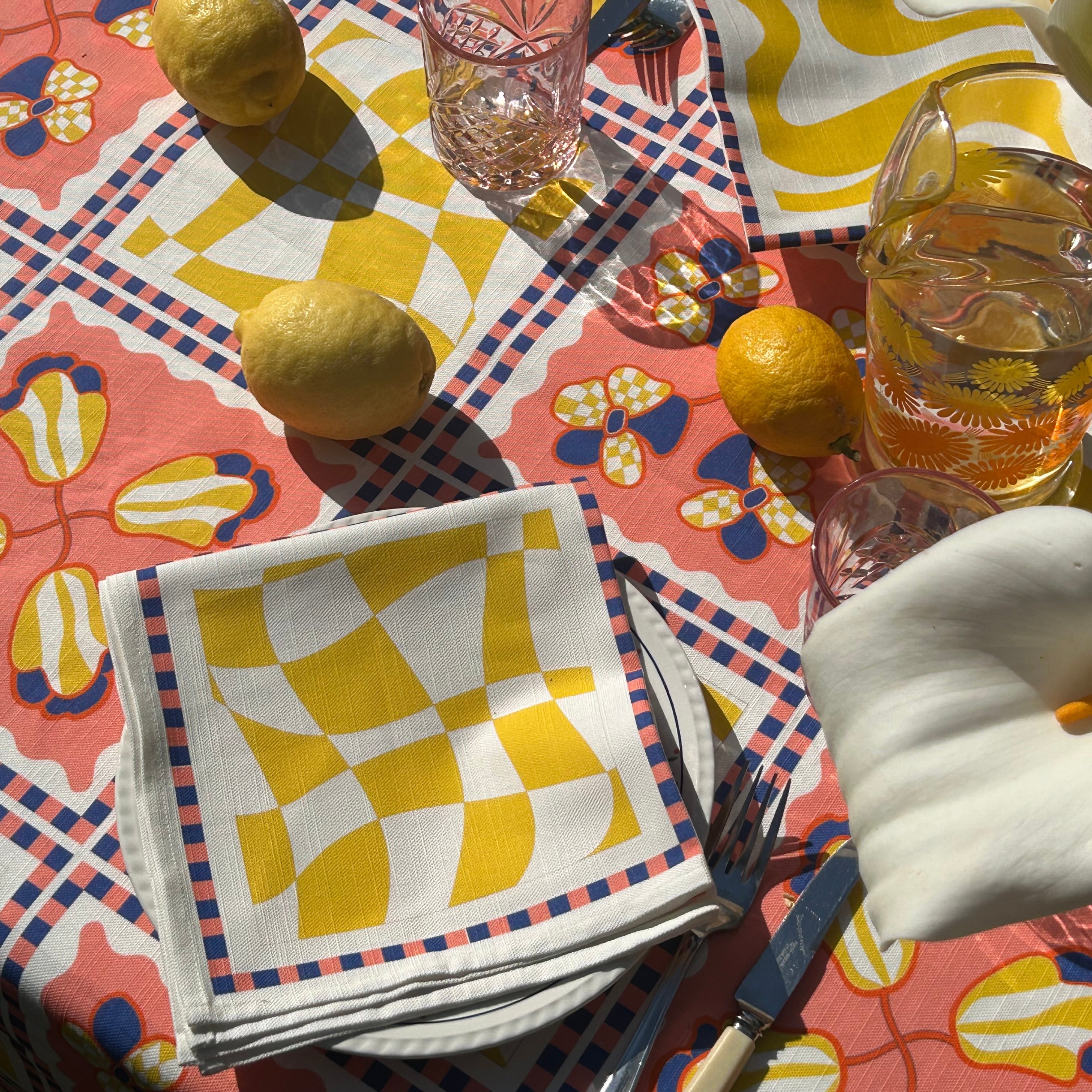 The Poppy Tile Capri Napkin