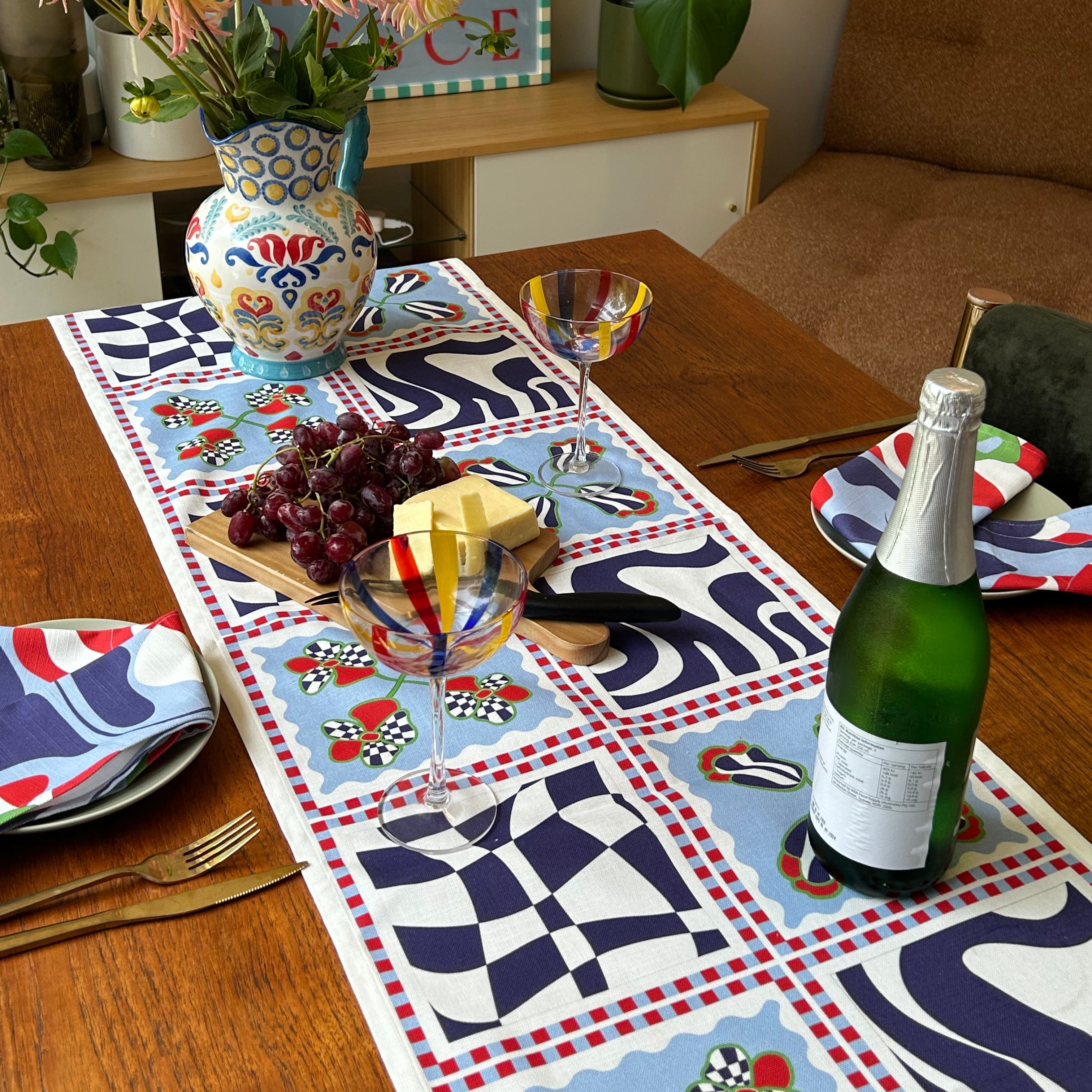 The Poppy Tile Milan Table Runner