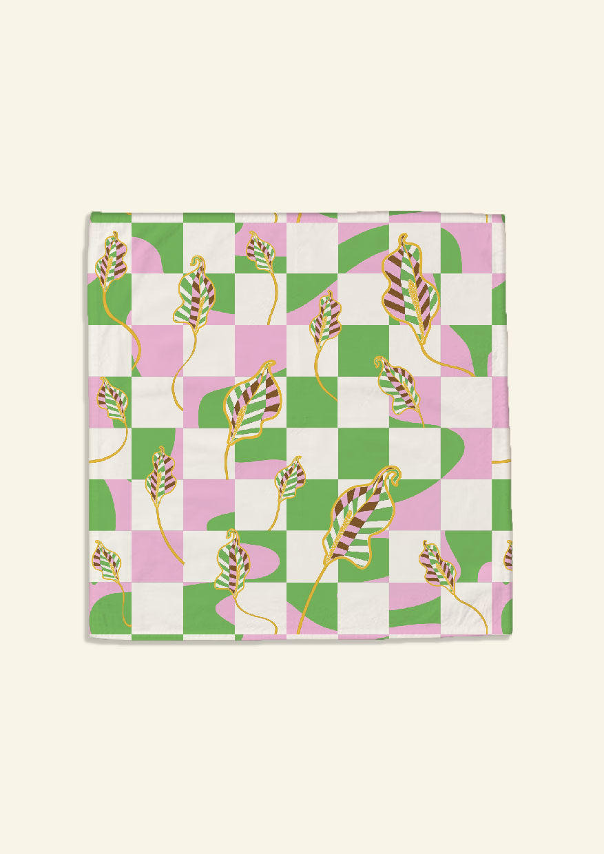 The Checkered Calla Lily Florence Napkin