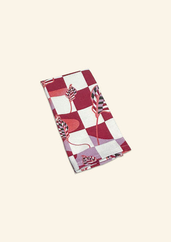 The Checkered Calla Lily Venice Napkin