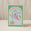 The Lemon Tree Greeting Card by Good Juju Homeware features an illustrated lemon tree on a light blue background with "LEMON TREE." This stylish blank card is perfect for any occasion.