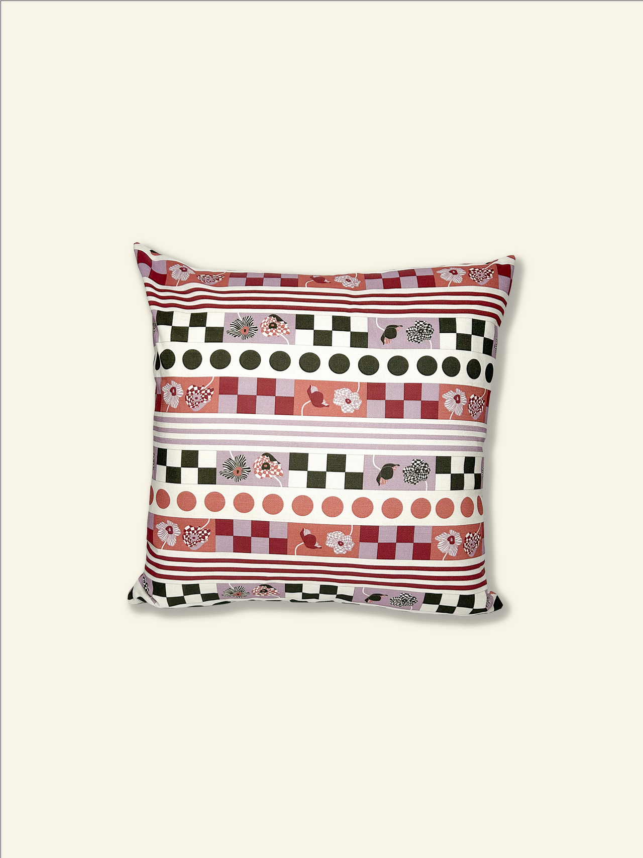 A Melbourne-based Poppy Stripe Pillow Case | Venice by Good Juju Homeware.