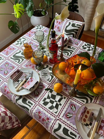 The Poppy Tile Venice Tablecloth