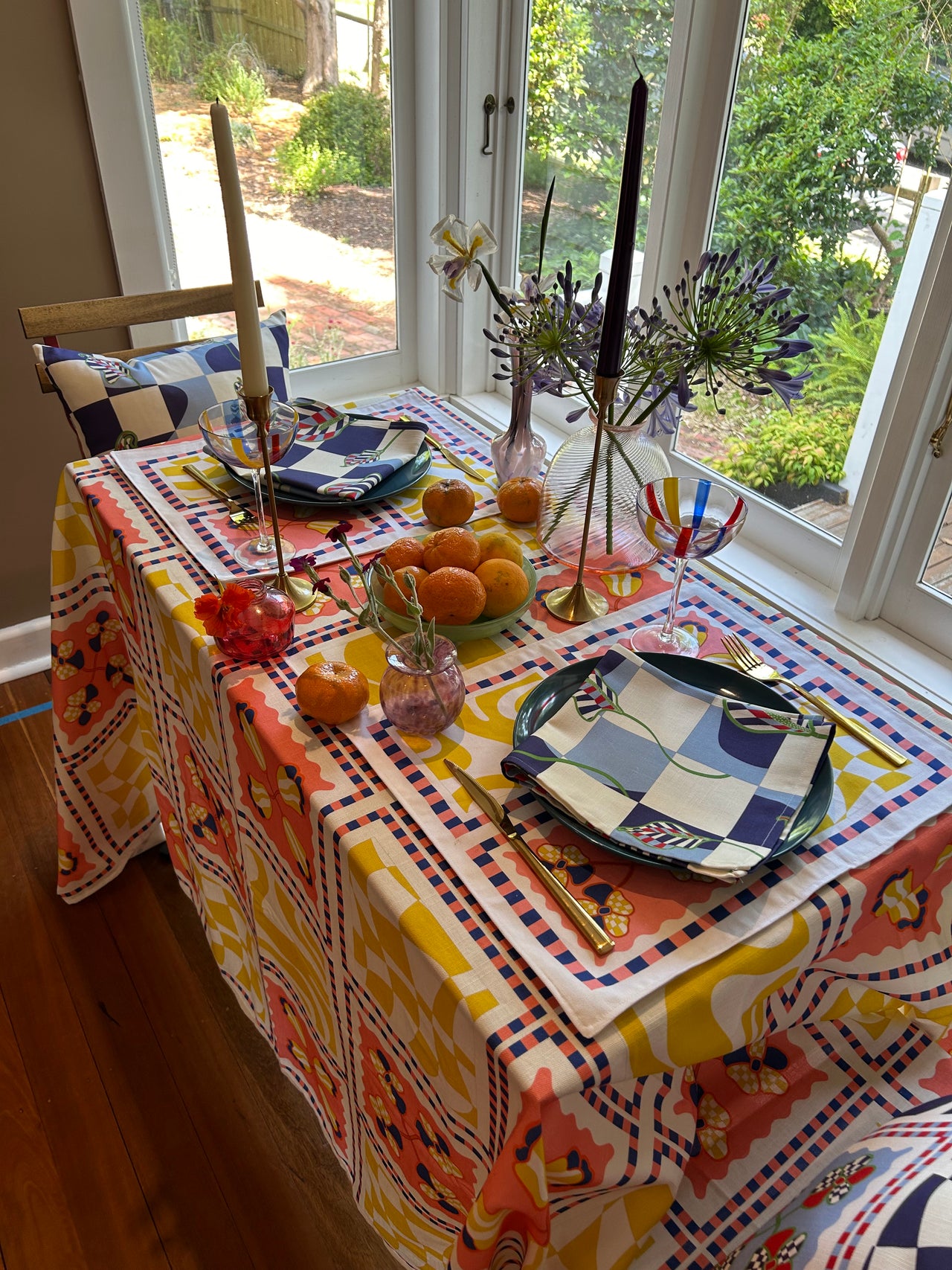 The Poppy Tile Capri Tablecloth