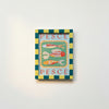 A5 Dark Turquoise & Light Green Hand Painted Frame