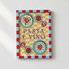 A4 Red and Light Blue Hand Painted Frame