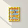 A5 Butter and Yellow Hand Painted Frame