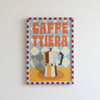 A2 Red and Light Blue Hand Painted Frame
