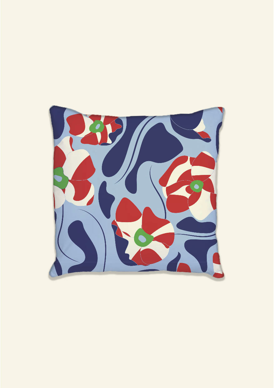 Poppies All Around Milan Cushion Cover