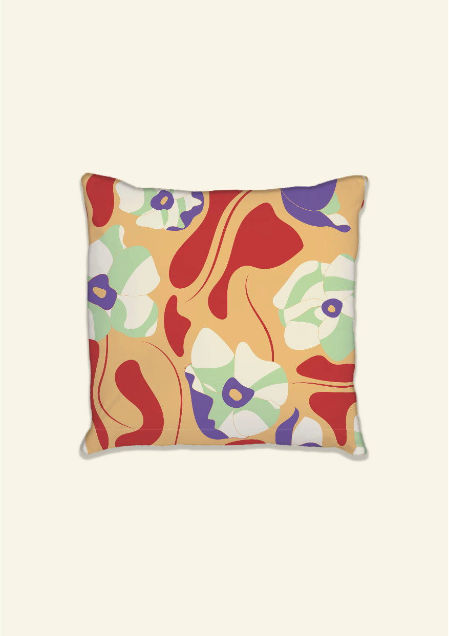 Poppies All Around Rome Cushion Cover