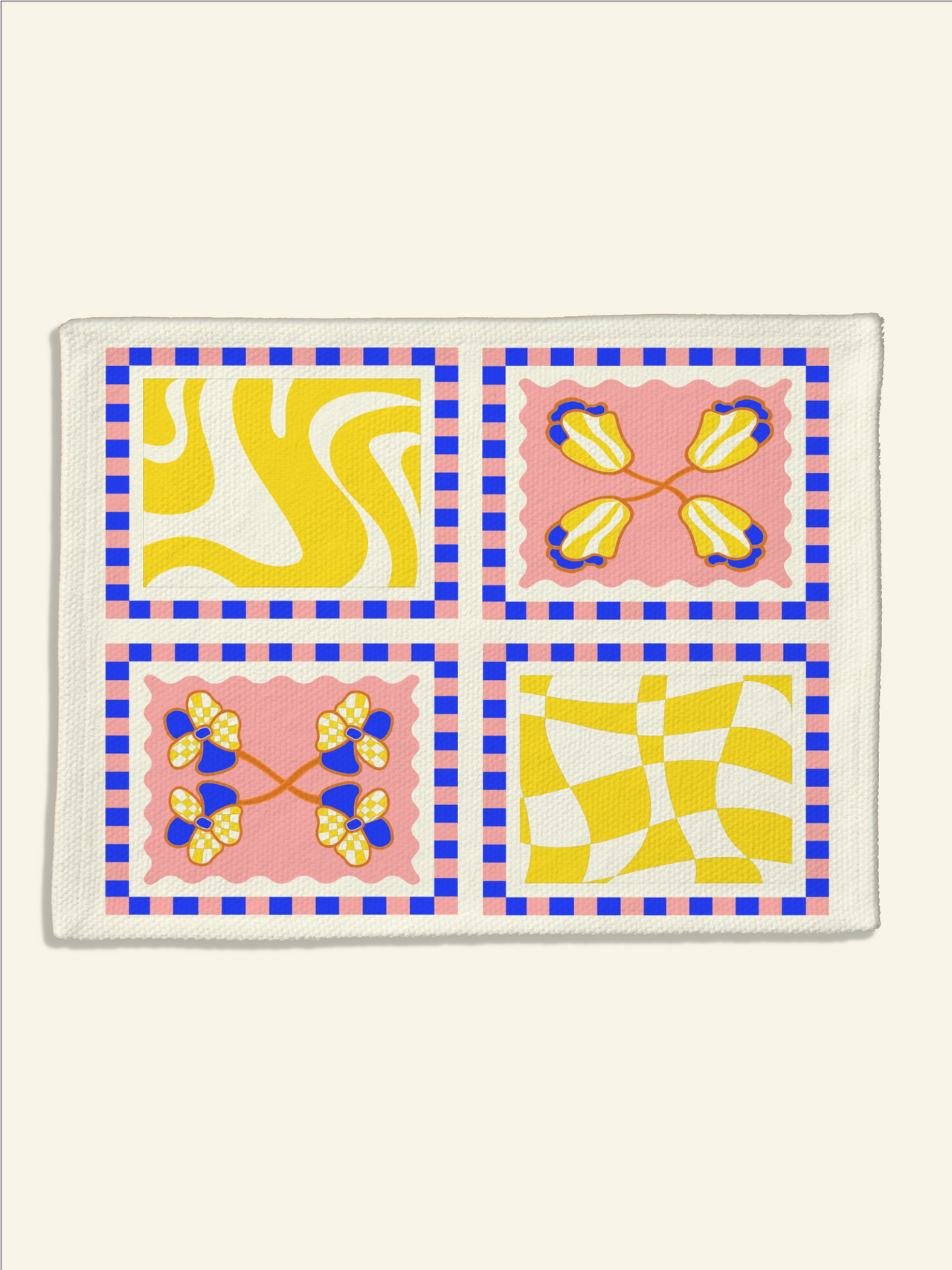 The Poppy Tile Placemat | Capri