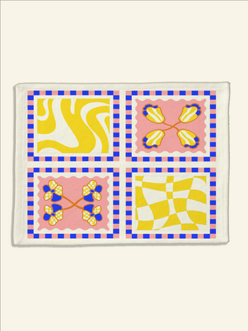 The Poppy Tile Placemat | Capri