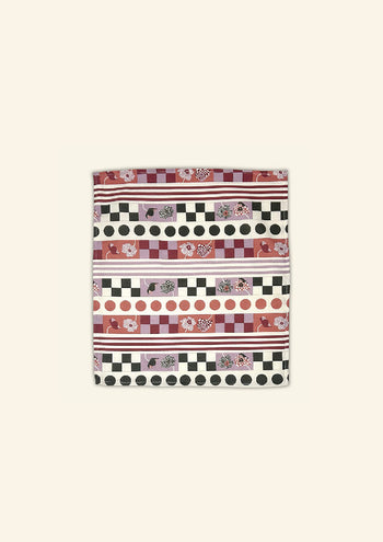 The Poppy Stripe Venice Napkin