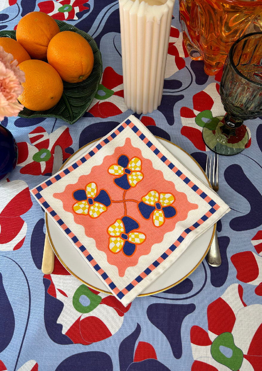 The Poppy Tile Capri Napkin