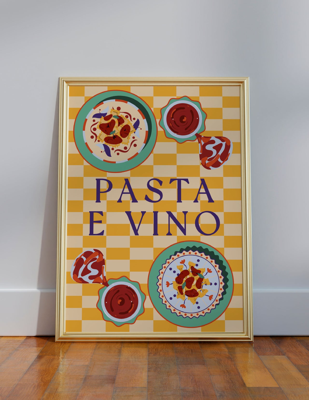 The Sunday Pasta E Vino Wall Art