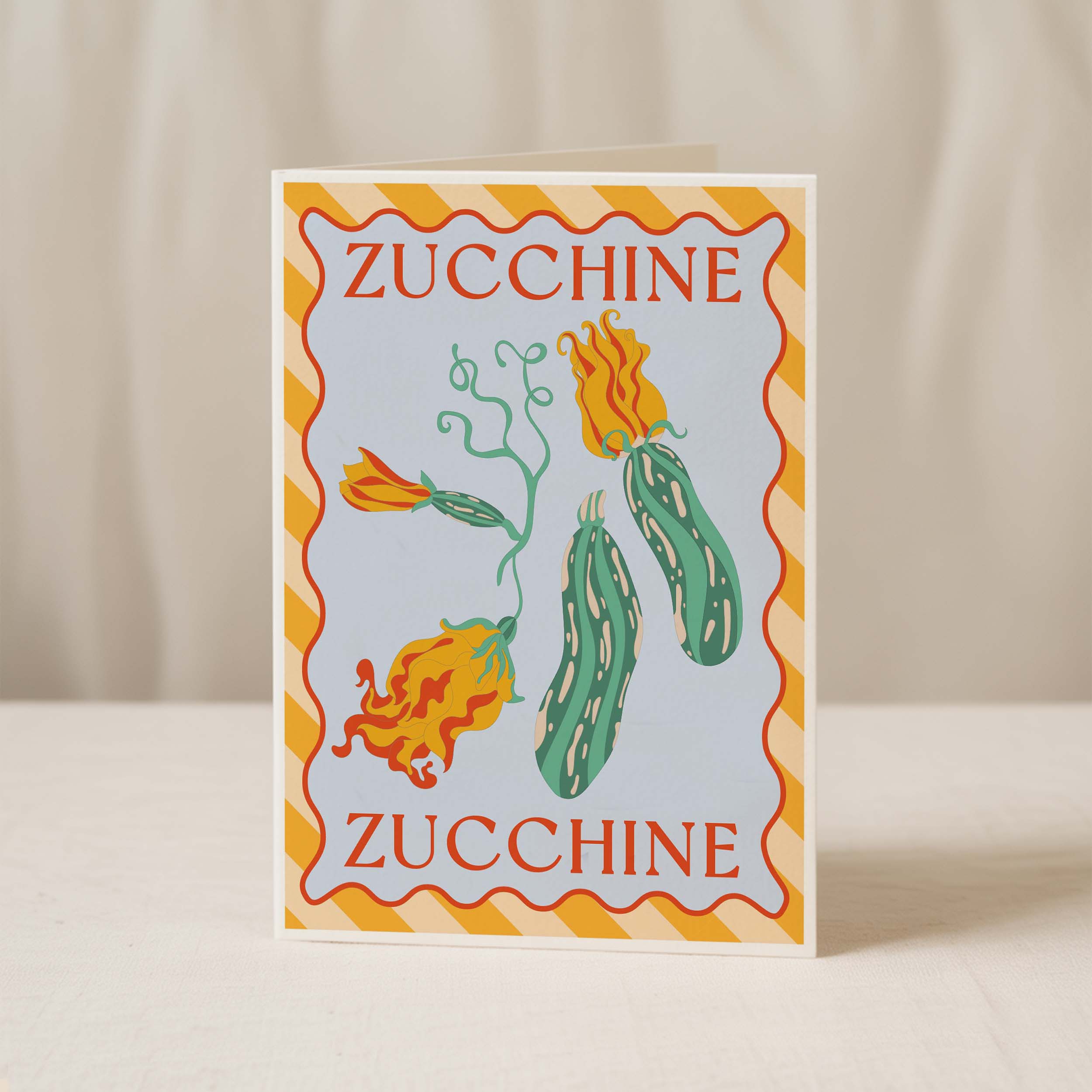 Zucchini Greeting Card