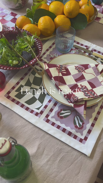 The Poppy Tile Placemat | Venice