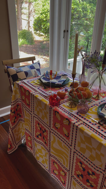 The Poppy Tile Capri Tablecloth