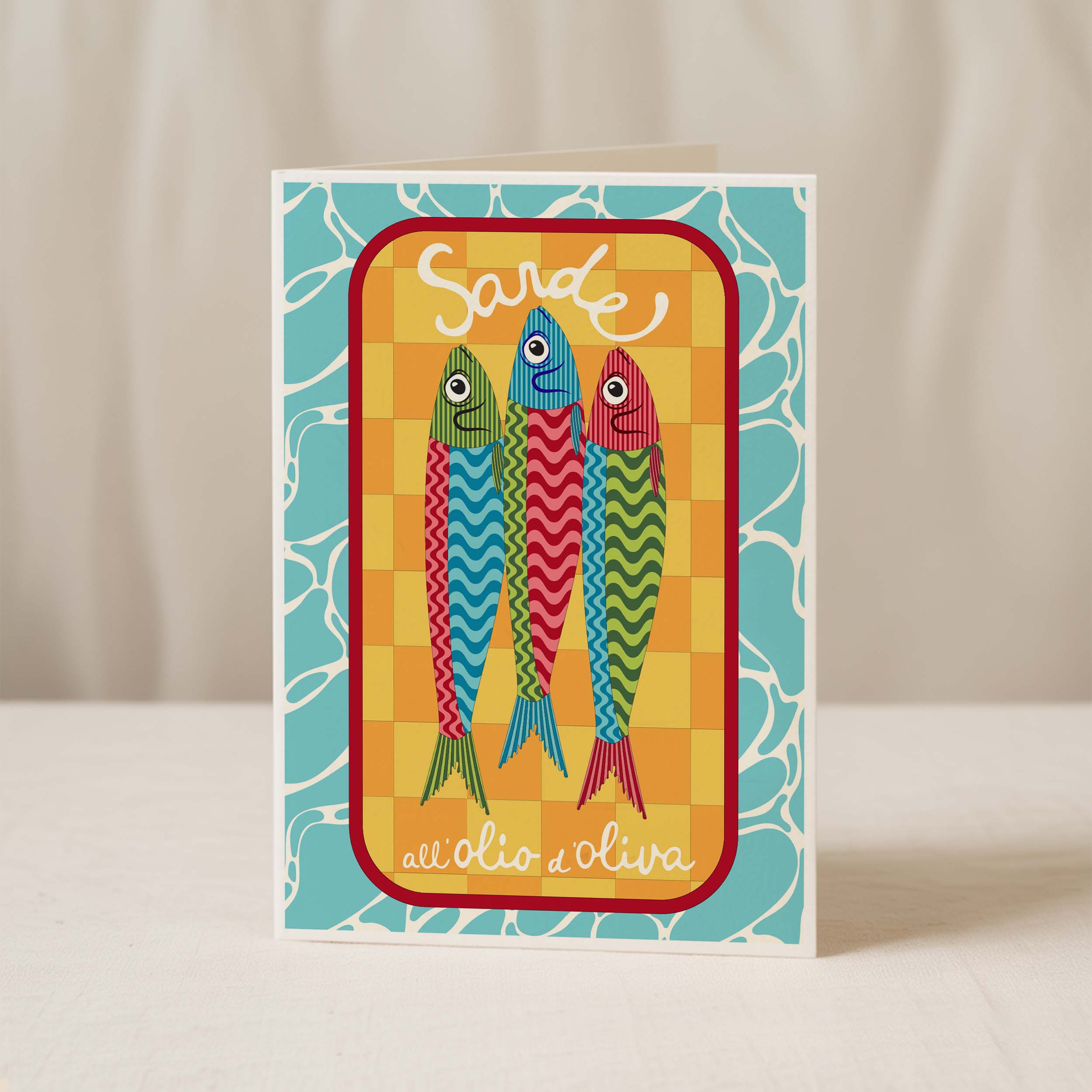 Sardine Greeting Card